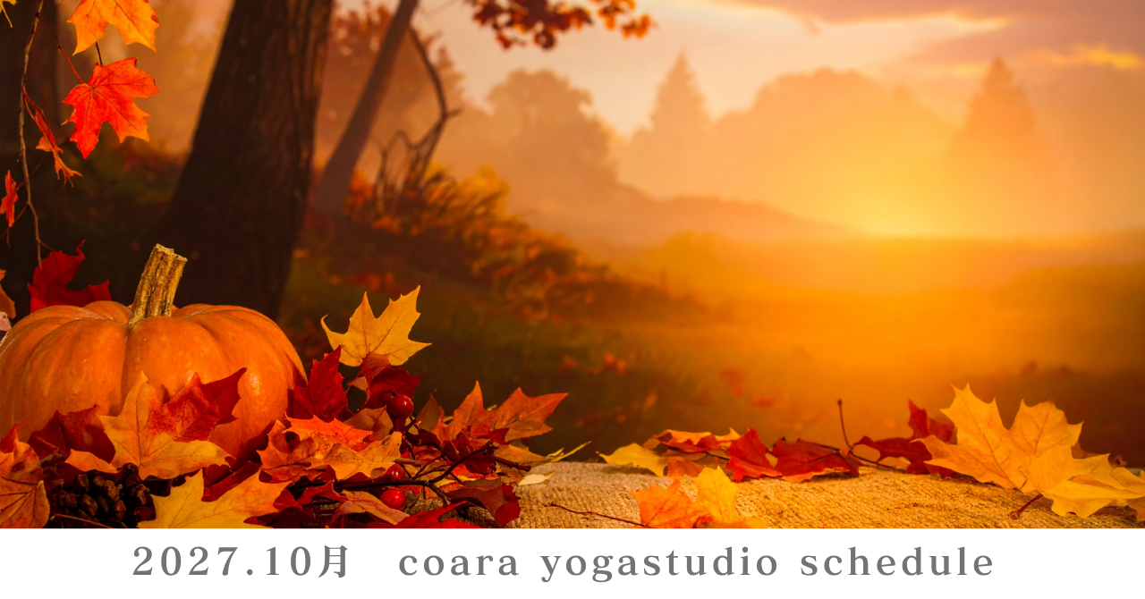10月のスケジュールを公開しました